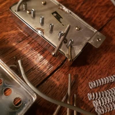 Gibson Embossed 1972 T-Top w/ Treble Cover and Screws, Chrome Pat Number Ttop Humbucker Pickup image 3