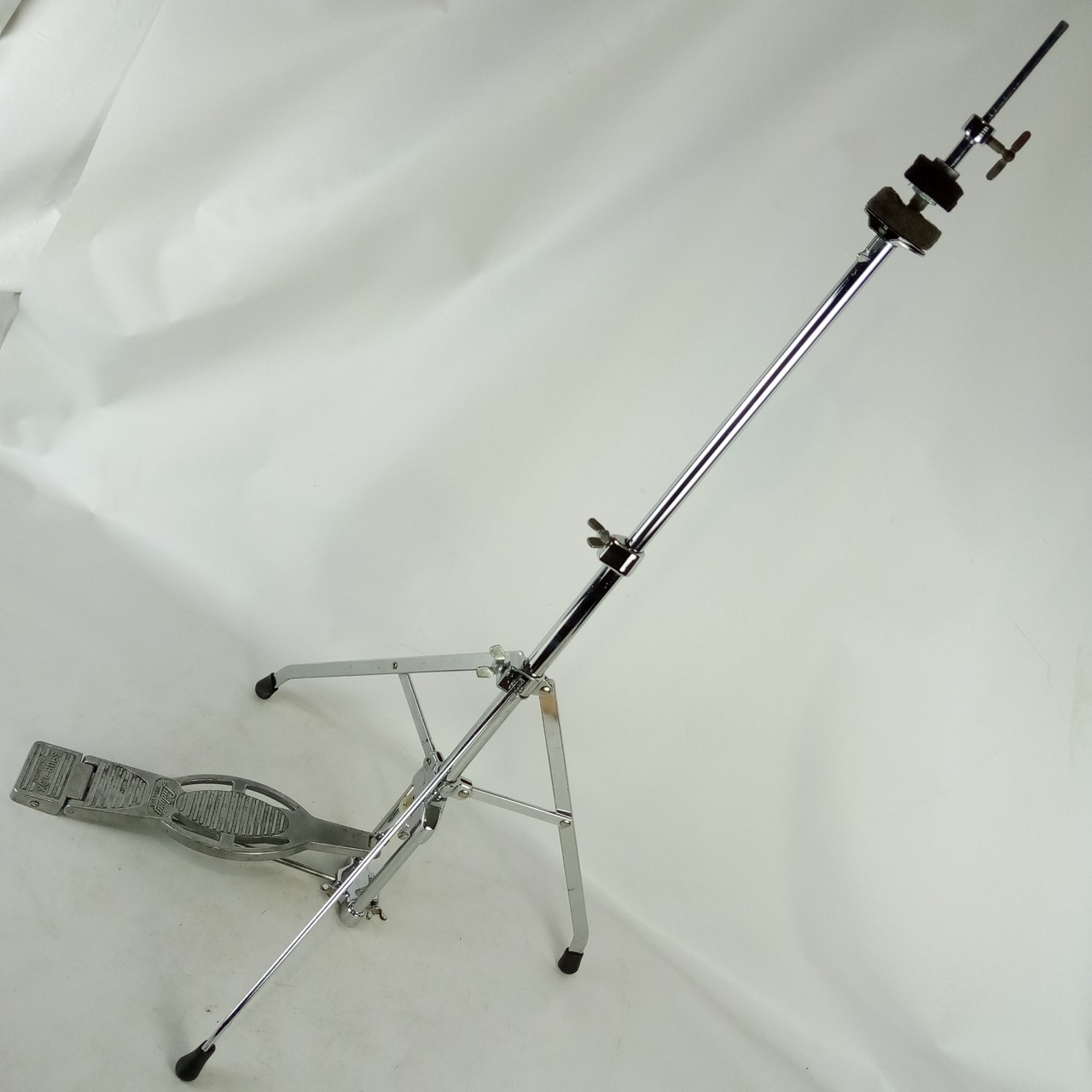 Ludwig 1124 “Big Beat” Spur-Lok Hi Hat Cymbal Stand Vintage 1960s Chrome Chicago — main photograph