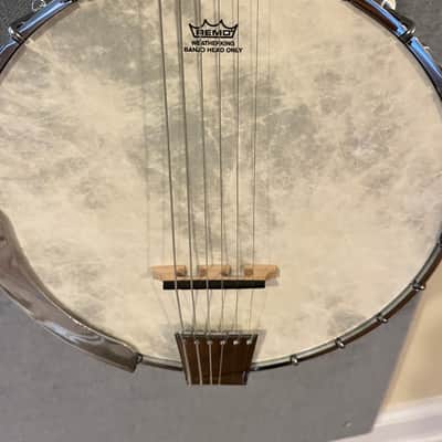 Washburn B6 Americana Series Open-Back 6-String Banjo 2010s - Natural Mahogany image 11