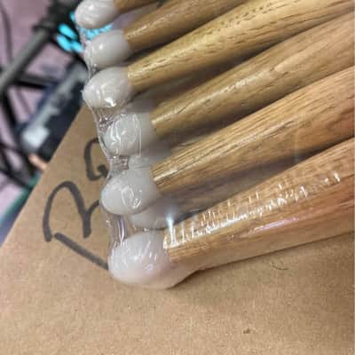 NEW OLD STOCK drum sticks ROCK Nylon Tip - New York Pro Solid Hickory Drumsticks image 3