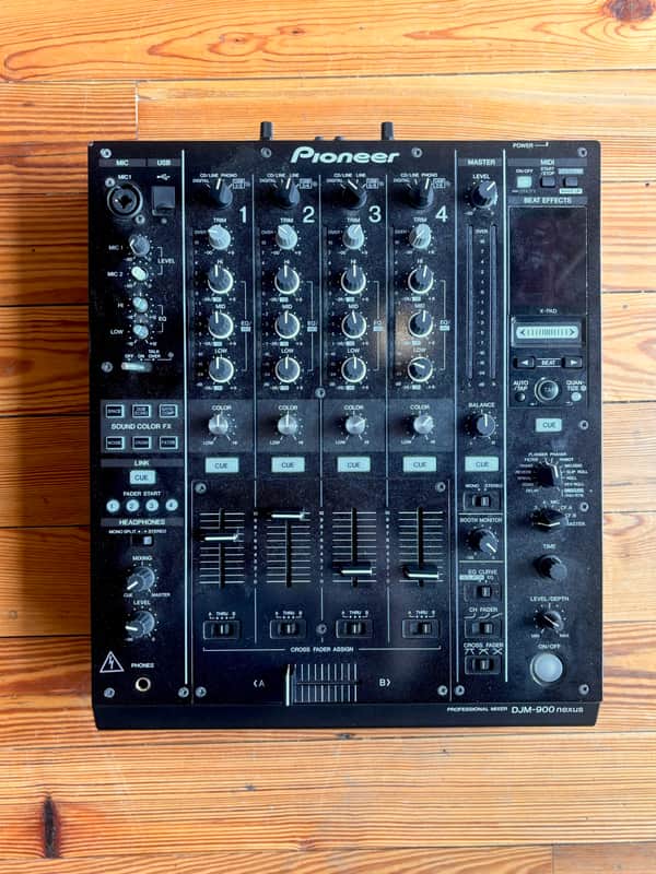Pioneer DJM-900NXS Nexus 4-Channel DJ Mixer with Effects 2010s - Black image 1