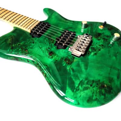 (made in Ukraine) Para Custom One-Piece Poplar Burl '2023 Emerald Green w/GigBag image 3