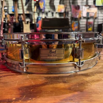 Pearl Brass Shell 13x3.5 Piccolo Snare Drum image 1