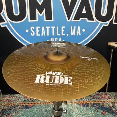 Paiste Scott Rockenfield's Queensrÿche, 19" Rude, 2002 Crash/Ride, Cracked, Autographed! (#5) 1990s image 1