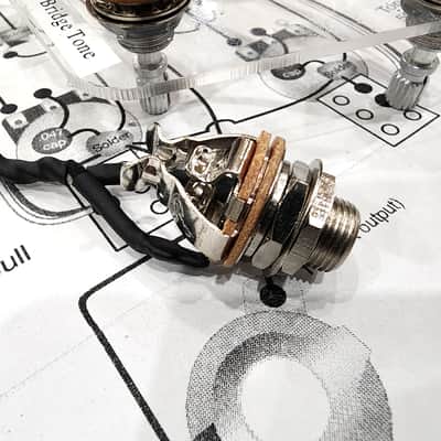 Carparelli Les Paul Wiring Harness — CTS 500K Long Shaft Volumes, Push/Pull Tone Coil-Splits, Emerson 0.022µF Caps image 6