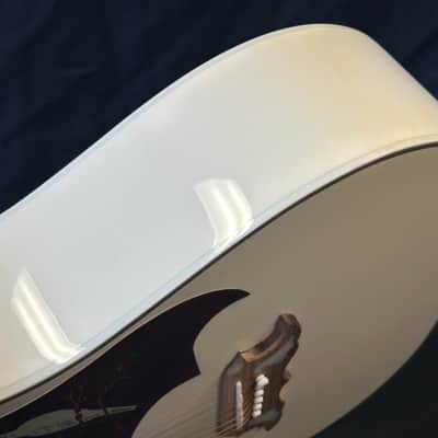 Epiphone LTD ED Dove Pro White Acoustic/Electric Guitar image 12