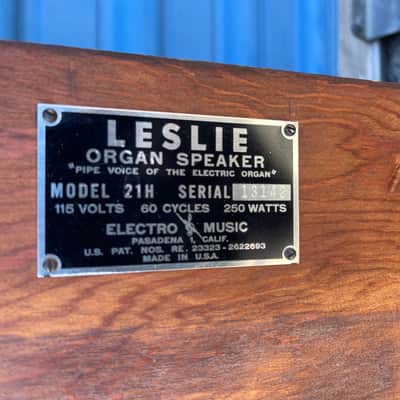 Leslie 122/21h Cabinet- 1970s 21h Cab, 122 Guts image 12