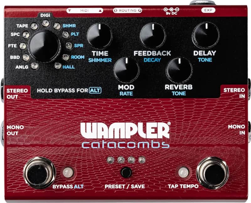 Wampler Catacombs Reverb/Delay Effects Pedal image 1