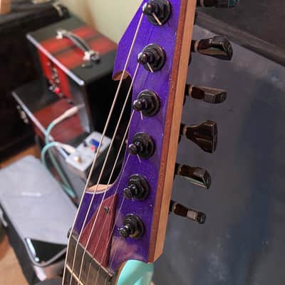 LEF Custom Guitars Star w/ Original Purple Flake Paint image 8