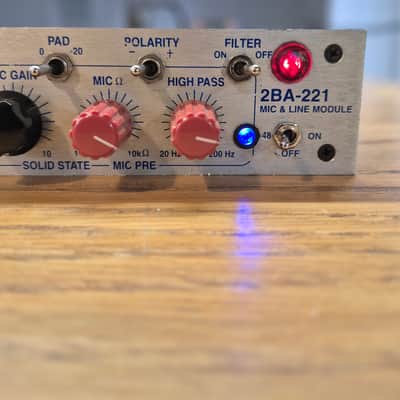 Summit Audio 2BA-221 Mic and Line Module 2010s - Silver image 2