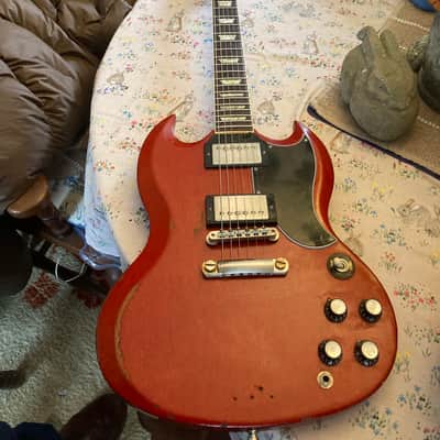 Gibson '61 SG / Les Paul Reissue with Deluxe Vibrola 1999 - 2002 - Heritage Cherry image 16