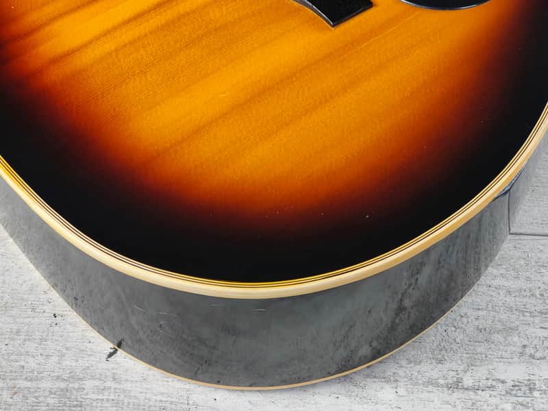 1970's Yamaki Japan F-15 Folk Acoustic Guitar (Brown Sunburst