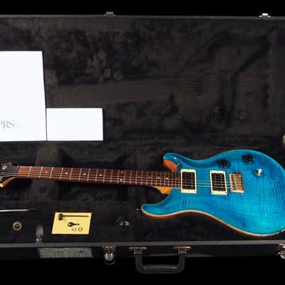 2002 Paul Reed Smith PRS CE-24 Flame Top CE24 ~ Blue Matteo ~ Great player with no issues! image 12
