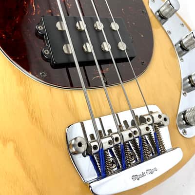 Ernie Ball Music Man Sting Ray 4 Fretless (Modified) 2000 Natural Ash image 6