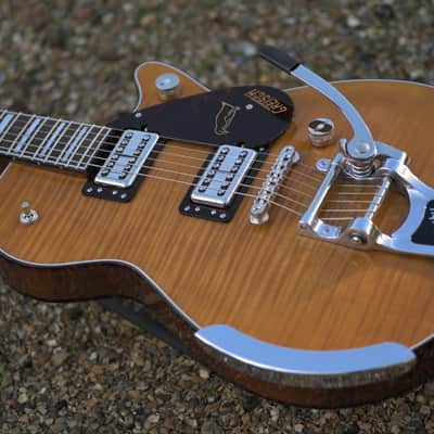 Gretsch G6134TFM-NH Nigel Hendroff Signature Penguin™, Ebony Fingerboard - Amber Flame image 17