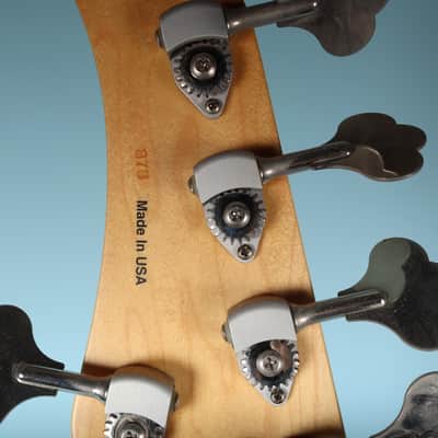Mike Lull M5V Jazz Electric Bass 5 String Lake Placid Blue with Case image 16