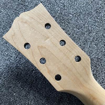 Black Custom DIY Guitar Maple Neck, Rosewood 22 Frets Fingerboard image 3