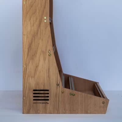 2 Many Synths - 13U 104HP Solid oak Eurorack case with GOLD rails image 6