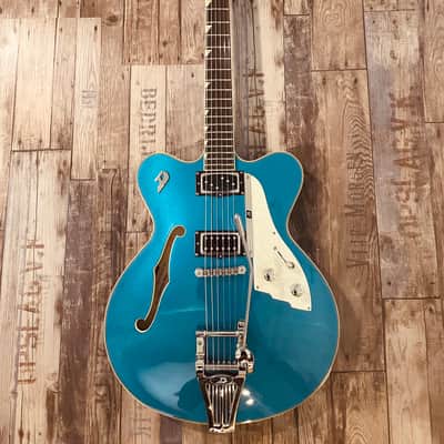 Duesenberg Fullerton Elite Series Semi-Hollow Electric Guitar Catalina Blue image 1