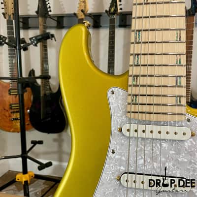 ESP LTD Javier Reyes Signature JRV-8 8-String Electric Guitar w/ Case-Metallic Gold image 5