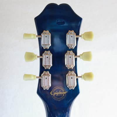 Limited Edition Epiphone Hummingbird Artist Dreadnought Acoustic Guitar in Blue Burst image 15