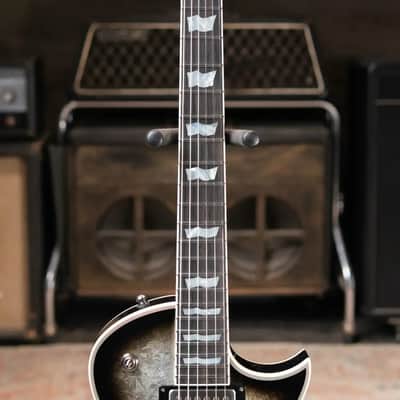 ESP Custom Shop Original Series Eclipse Electric Guitar - Silver Liquid Metal Burst with Hardshell Case image 4