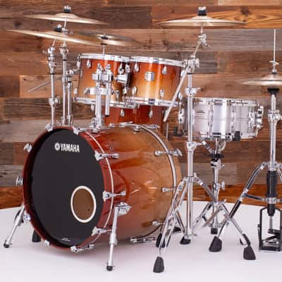 YAMAHA BEECH CUSTOM ABSOLUTE NOUVEAU 4 PIECE DRUM KIT, GOLD SPARKLE FADE (PRE-LOVED) image 7