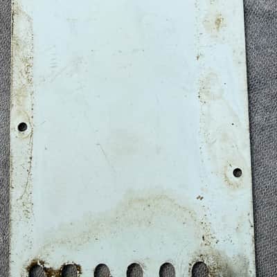 FENDER STRATOCASTER CAVITY COVER 1970s - WHITE ORIGINAL *CLEAN* image 6