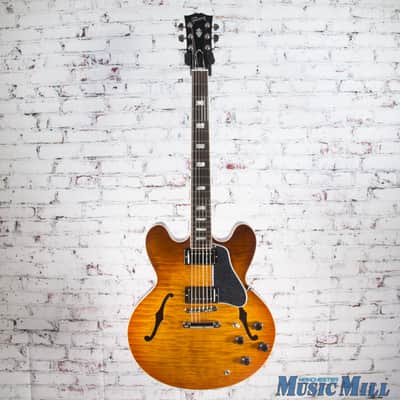 Gibson Memphis ES-335 Premiere Figured Semi-Hollow Electric Guitar Faded Lightburst 7705 w/OHSC image 2