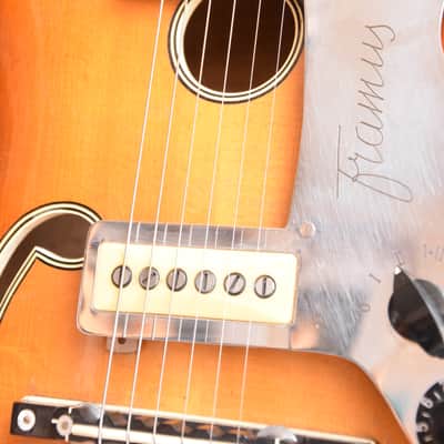 Fasan Archtop – RARE 17.7‘‘ 1950s Master Luthier Franz Sander German Vintage Jazz Guitar Gitarre image 8