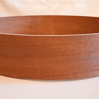 UNMARKED PANCAKE (or free floater) MAHOGANY DRUM SHELL 14" x 2&3/4" 2025-FREE SHIP TO C-USA! image 7