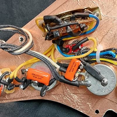 Rock'n R Guitars Loaded SSS for Strat Pickguard W/GM Premium Texas PUPS & Mods 2026 Cream image 3