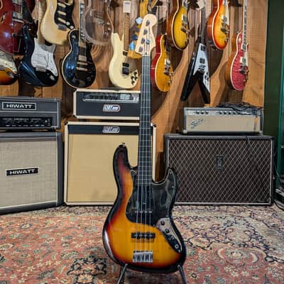 Squier Vintage Modified Jazz Bass Fretless 2007 - 2018 - 3-Color Sunburst image 3