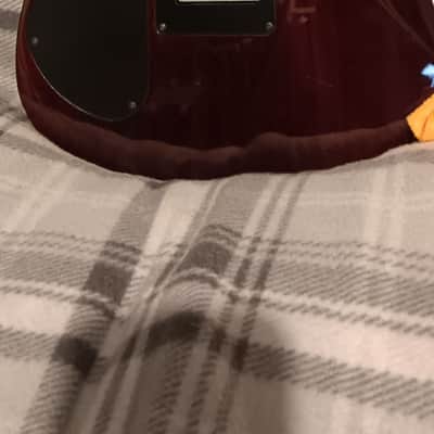 Jackson Rare Limited Edition Jackson Dinky MIK (Made in Korea) – Quilted Trans Red w/ Factory-Embedded Cross Inlays (HSS) Late90s,early2000 - Red quilted image 9