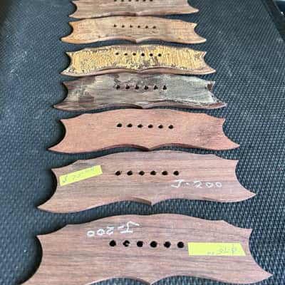 Lot of 13: Vintage Gibson J-200 Rosewood Bridges LUTHIERS SPECIAL image 9