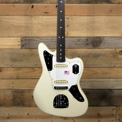 Fender Johnny Marr Jaguar Electric Guitar Olympic White w/ Case image 4