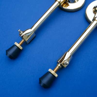 DW Bassdrum Spurs GOLD Pair DW DRSP1220 image 4