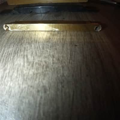 Guitar saddle Unusual Design - Plastic base. Metal insert image 4