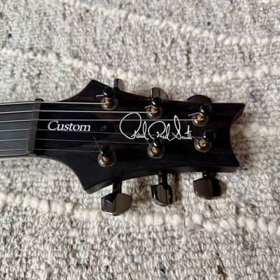 PRS Wood Library Custom 24 10-Top 2019 - Satin Black Gold Wrap image 12