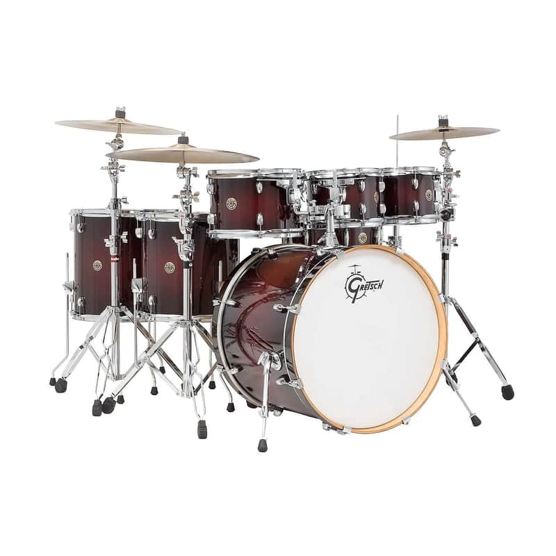 Gretsch CM1-E826P Catalina Maple Round Badge 7x8 / 7x10 / 8x12 / 14x14 / 16x16 / 18x22 / 6x14" 7pc Drum Kit image 1