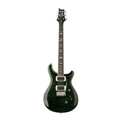 PRS SE Custom 24 Quilt Electric Guitar HH with Quilted Maple Top and 85/15 S Pickups (Teal Black) image 1