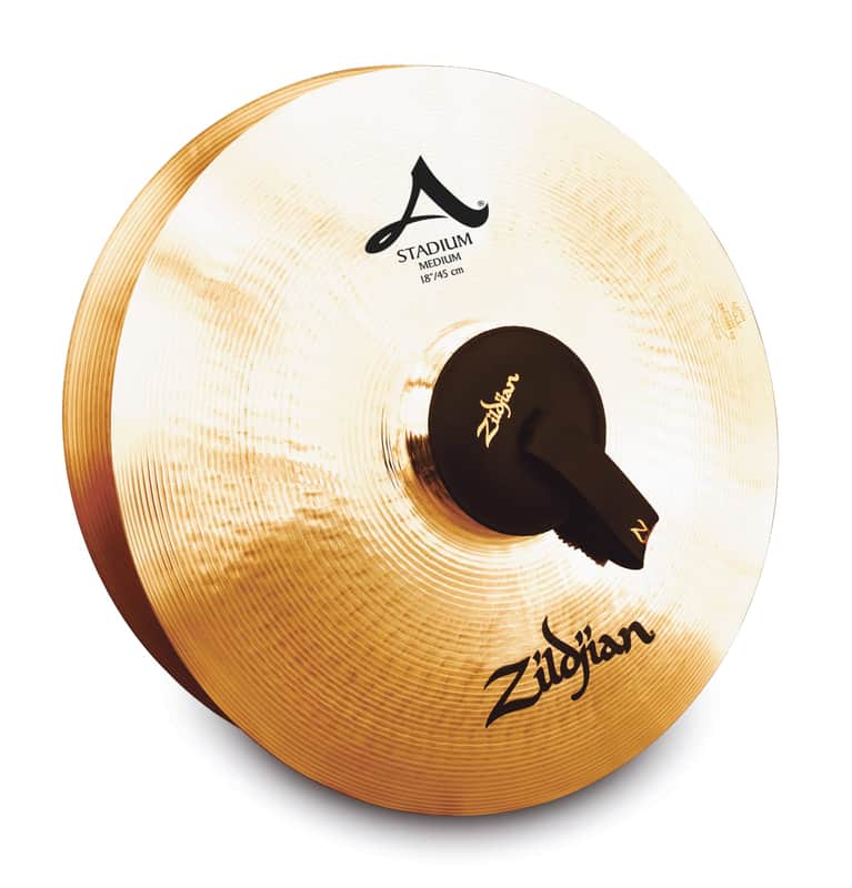 Zildjian 18" A Stadium Medium Marching Cymbals (Pair) image 1