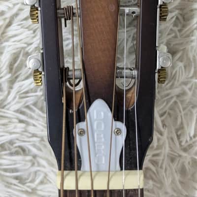 1996 OMI/Gibson Dobro Model F60 Roundneck Resonator guitar with hardshell case image 6