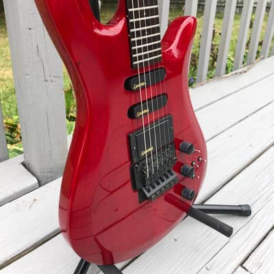 Spector (Kramer Era) NS-6 Neckthru Late 1980’s Trans Red Stain image 2