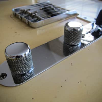 Fender "Esquire" Spanish Electric Solid Body Electric Guitar Original Brown Case Circa-1960-Blonde Lacquer Ash Body image 8