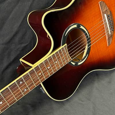 Yamaha APX500II Thinline Acoustic/Electric Guitar 2010s - Old Violin Sunburst image 3