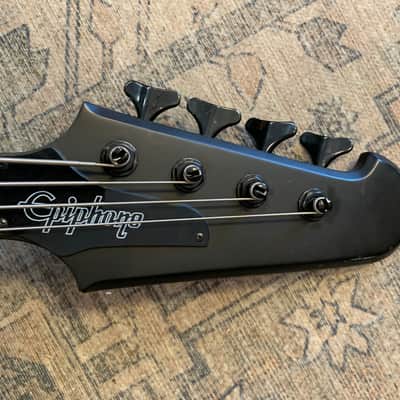 Epiphone Goth Thunderbird IV 4-string bass - with Gibson hard case image 10