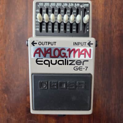 Vintage Black-Label Boss GE-7 EQ (1994) w/Analogman Pro Mod & Upgraded Red LED + Box image 2