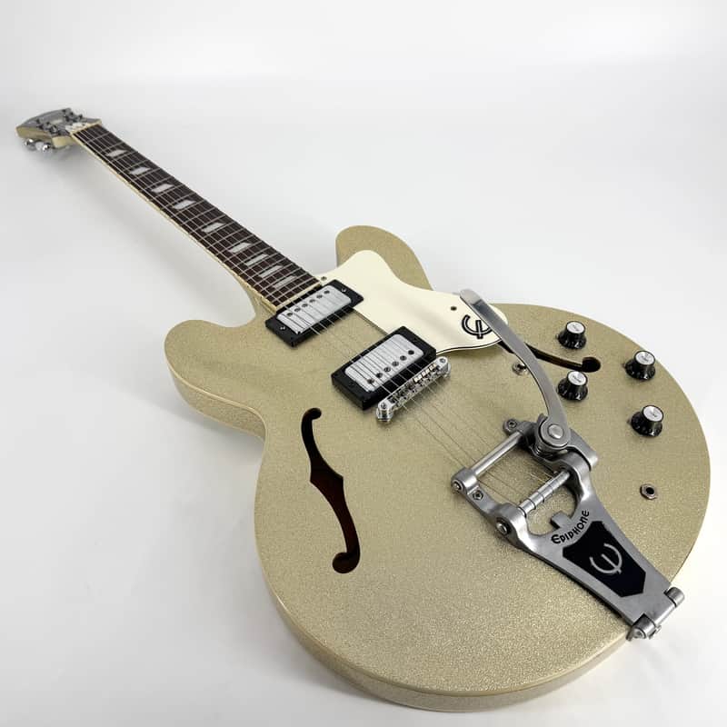 1997 Epiphone Limited Edition Riviera - Peerless Korea - Silver Sparkle image 1