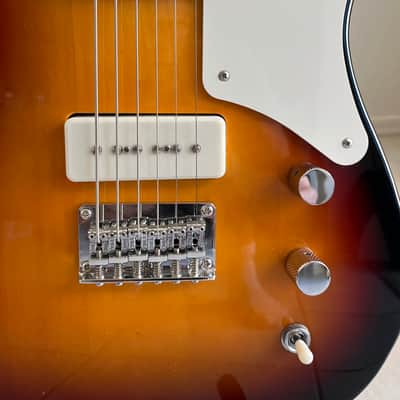 Squier Paranormal Baritone Cabronita Telecaster 2023 - Sunburst with Fender soft case image 5